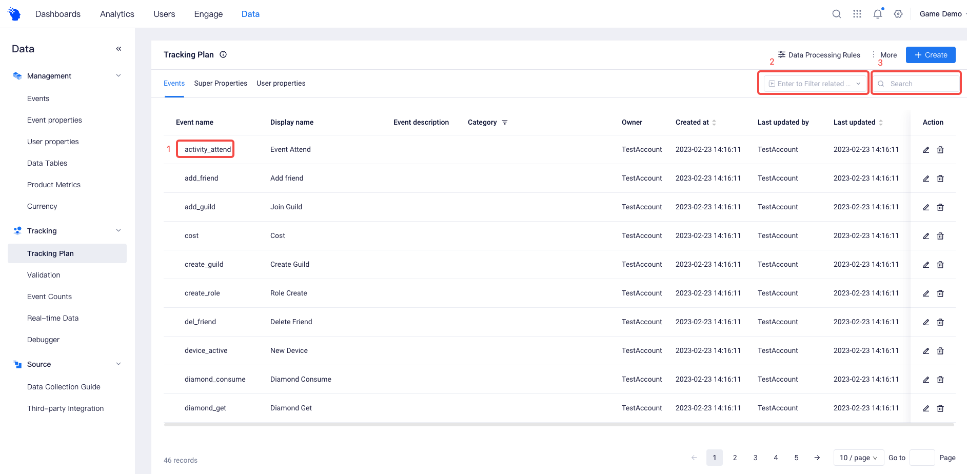 Tracking Plan | ThinkingData